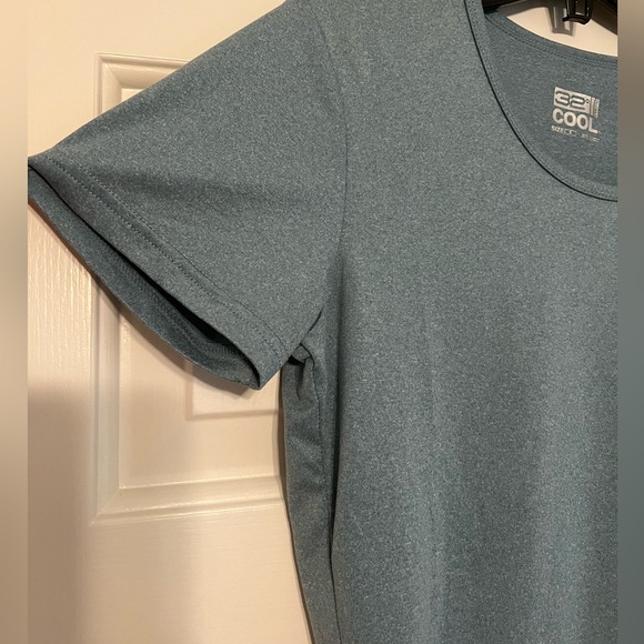 32 Degrees Cool Women's Blue Short Sleeve Scoop Neck T-Shirts Size Small - Picture 5 of 11